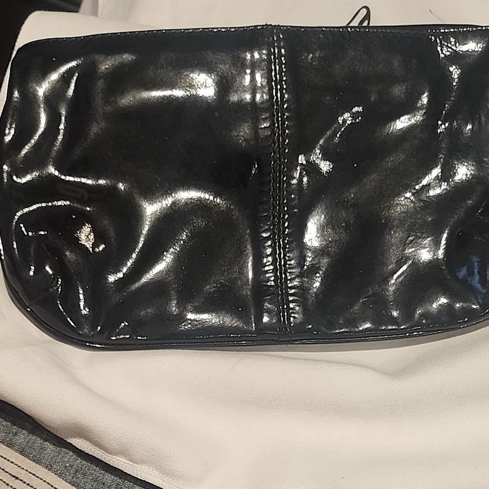 D&G Black Patent Leather Clutch